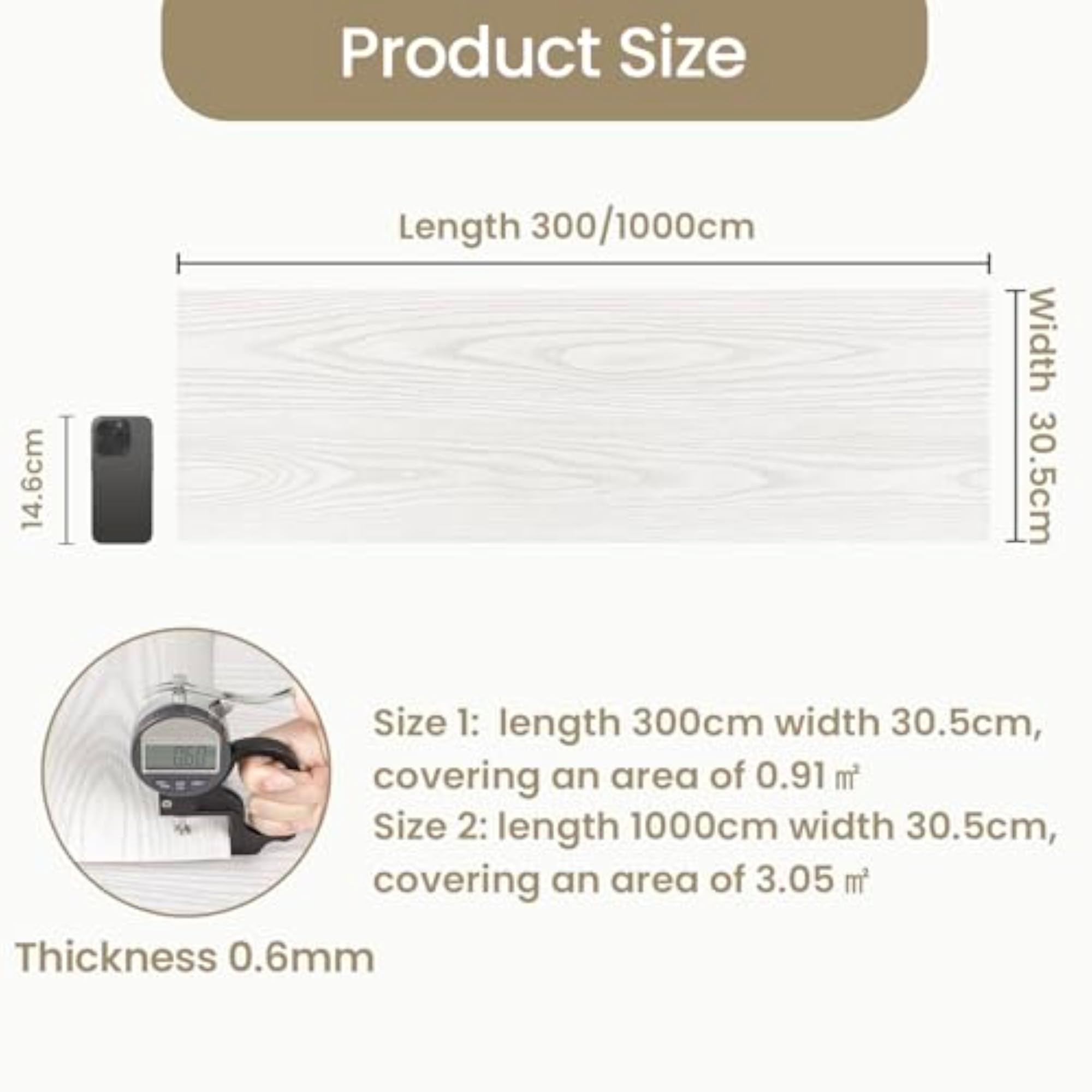 Self-Adhesive Vinyl Flooring for Kitchen & Bathroom
